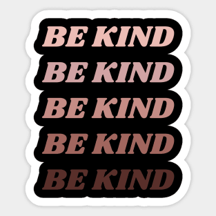 Be Kind Skin Color Palette - Blach History Month Sticker